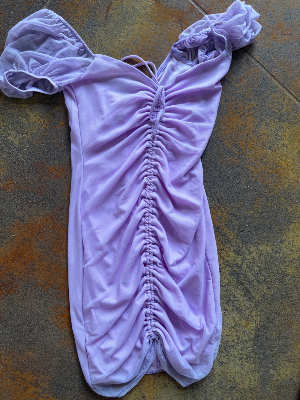 Blue Blush Lavender Bandeau Top